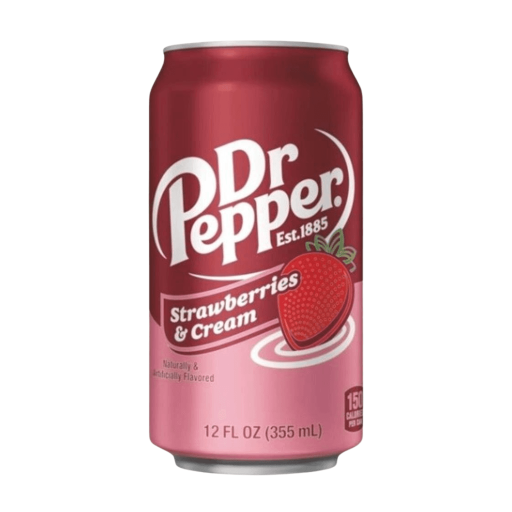 MHD überschritten | Dr Pepper Strawberries & Cream 355 ml (inkl. Pfand)